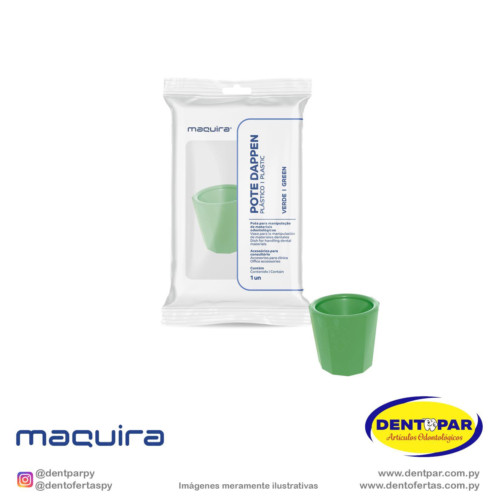 Imagen del producto Pote Dappen Autoclavable Verde