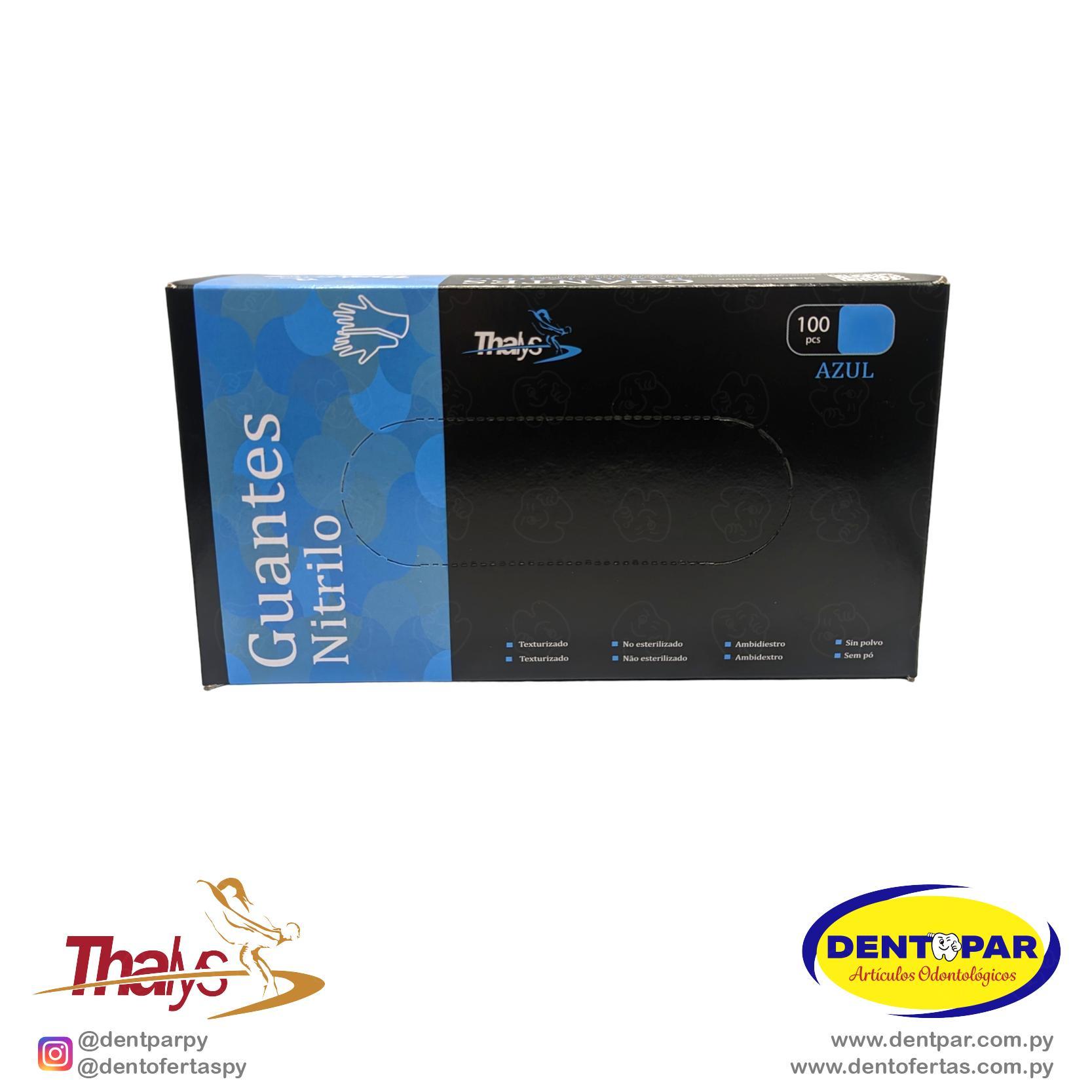 Imagen del producto Guantes Nitrilo C/100 AZUL G