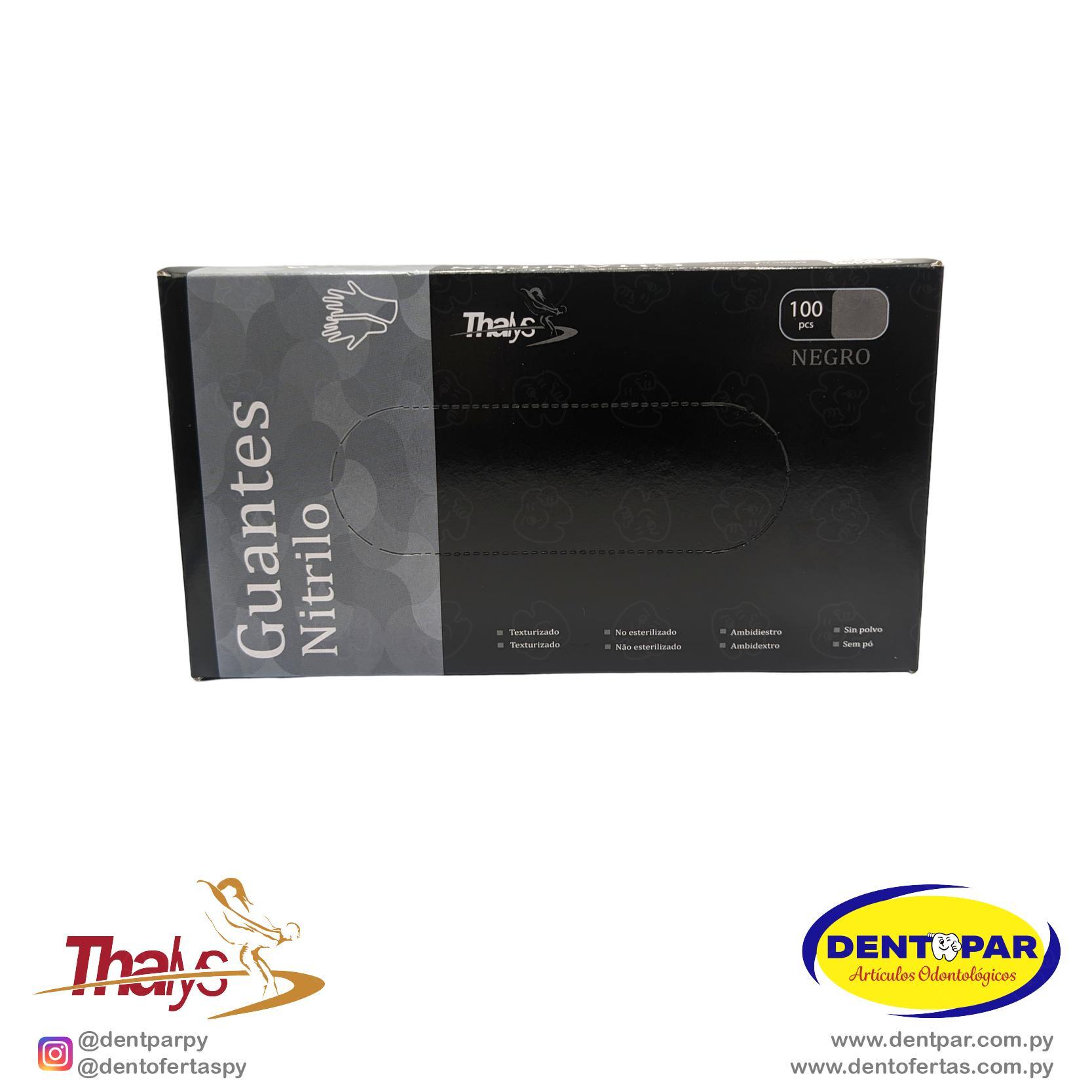 Imagen del producto Guantes Nitrilo C/100 NEGRO G