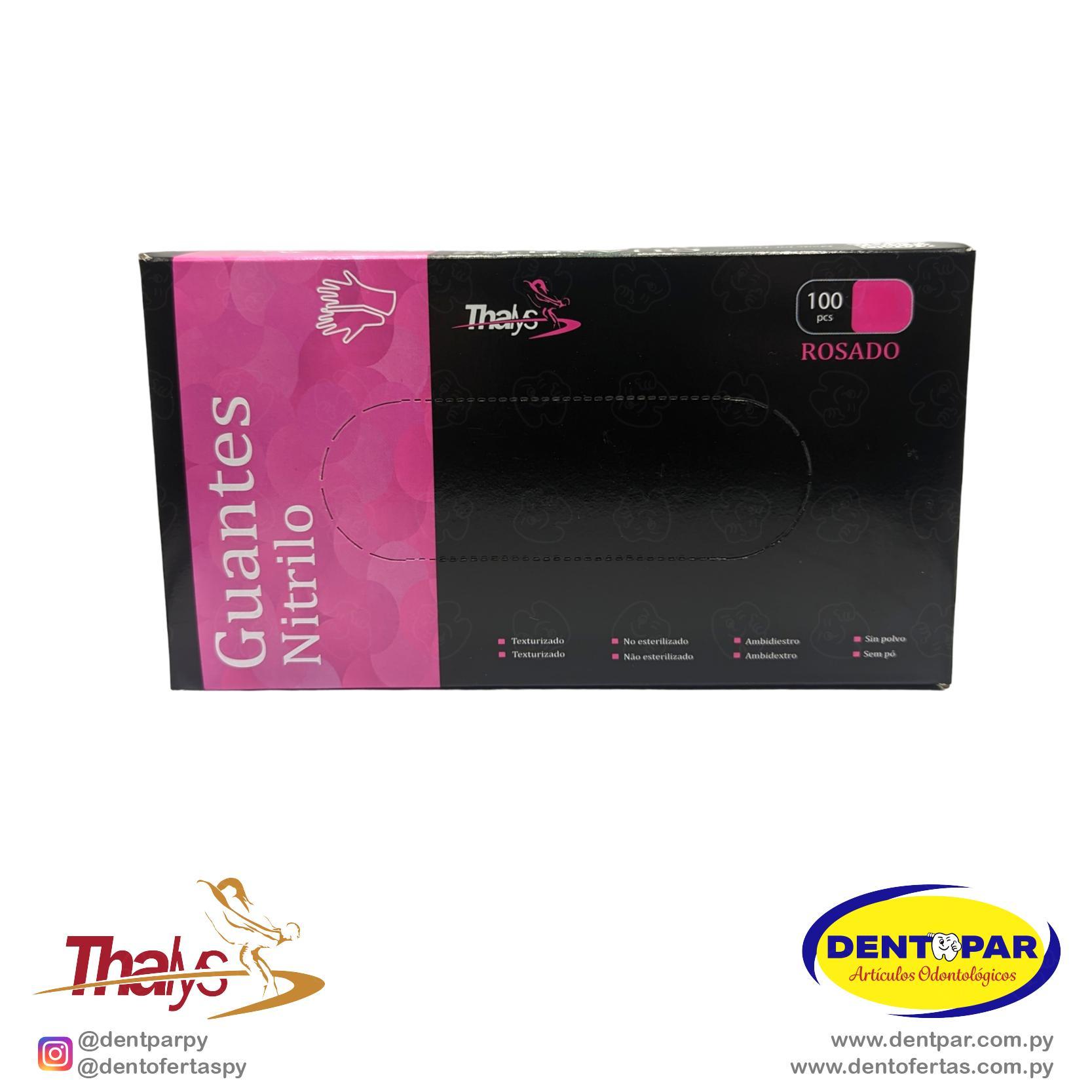 Imagen del producto Guantes Nitrilo C/100 ROSA M