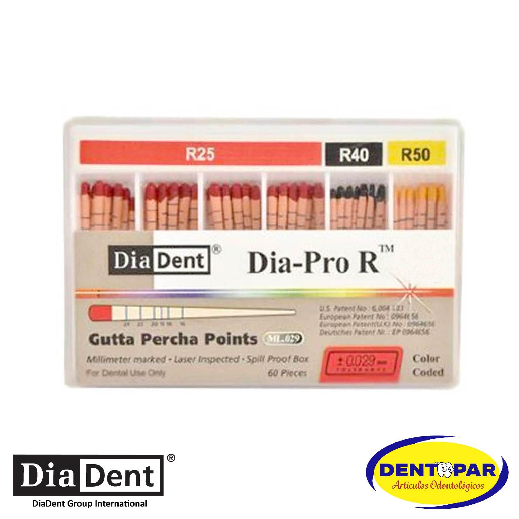 Imagen del producto Conos de Gutapercha Reciproc #25 C/60