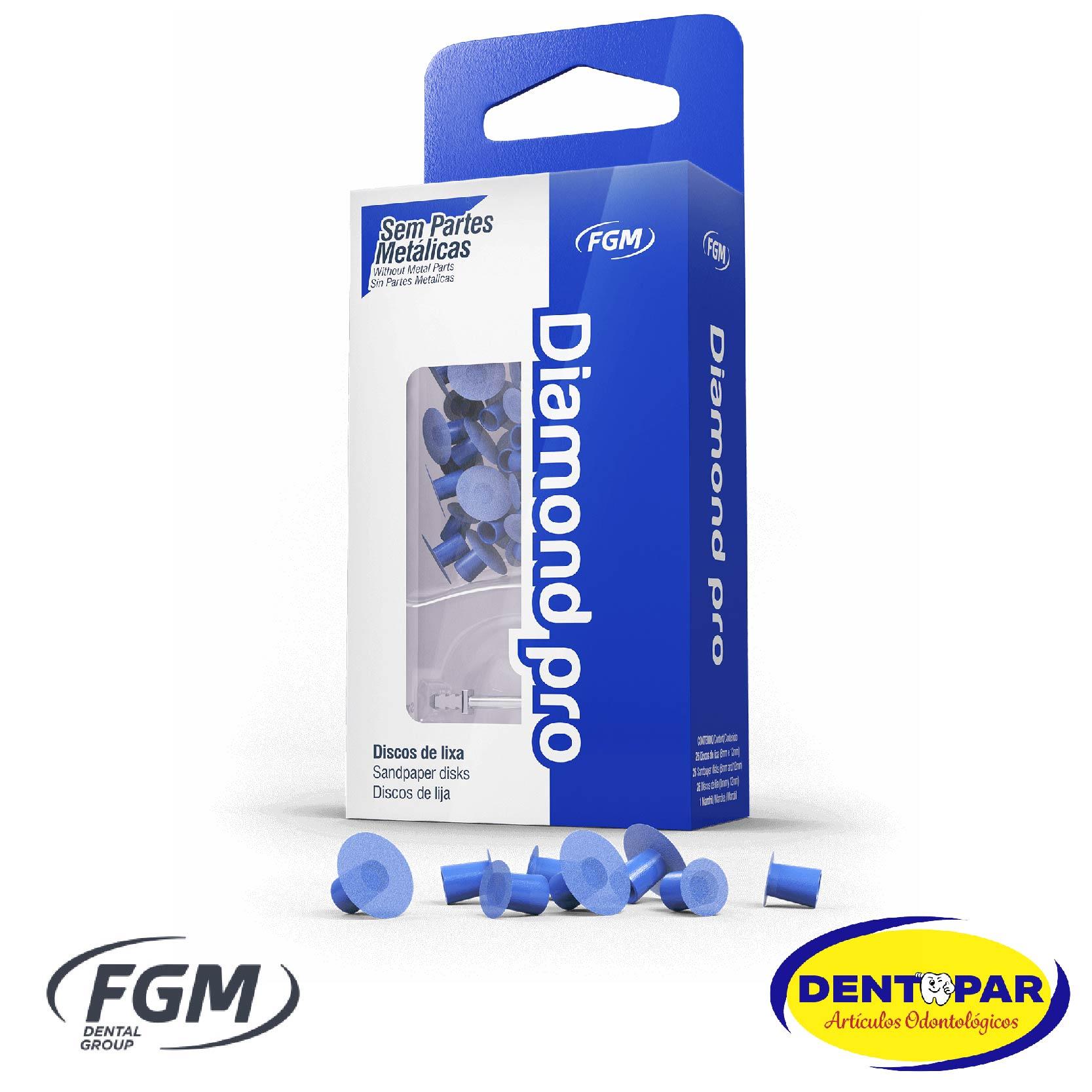 Imagen del producto Kit de Discos para Acabado y Pre Pulido Diamond Pro c/56 surtido y Mandril
