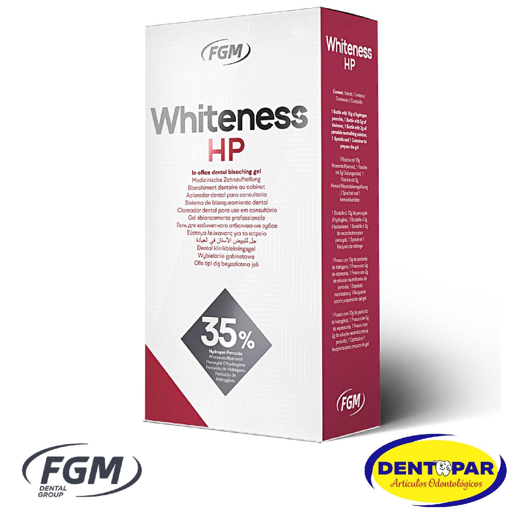 Imagen del producto Blanqueador Whiteness HP 35% Kit para 18 aplicaciones