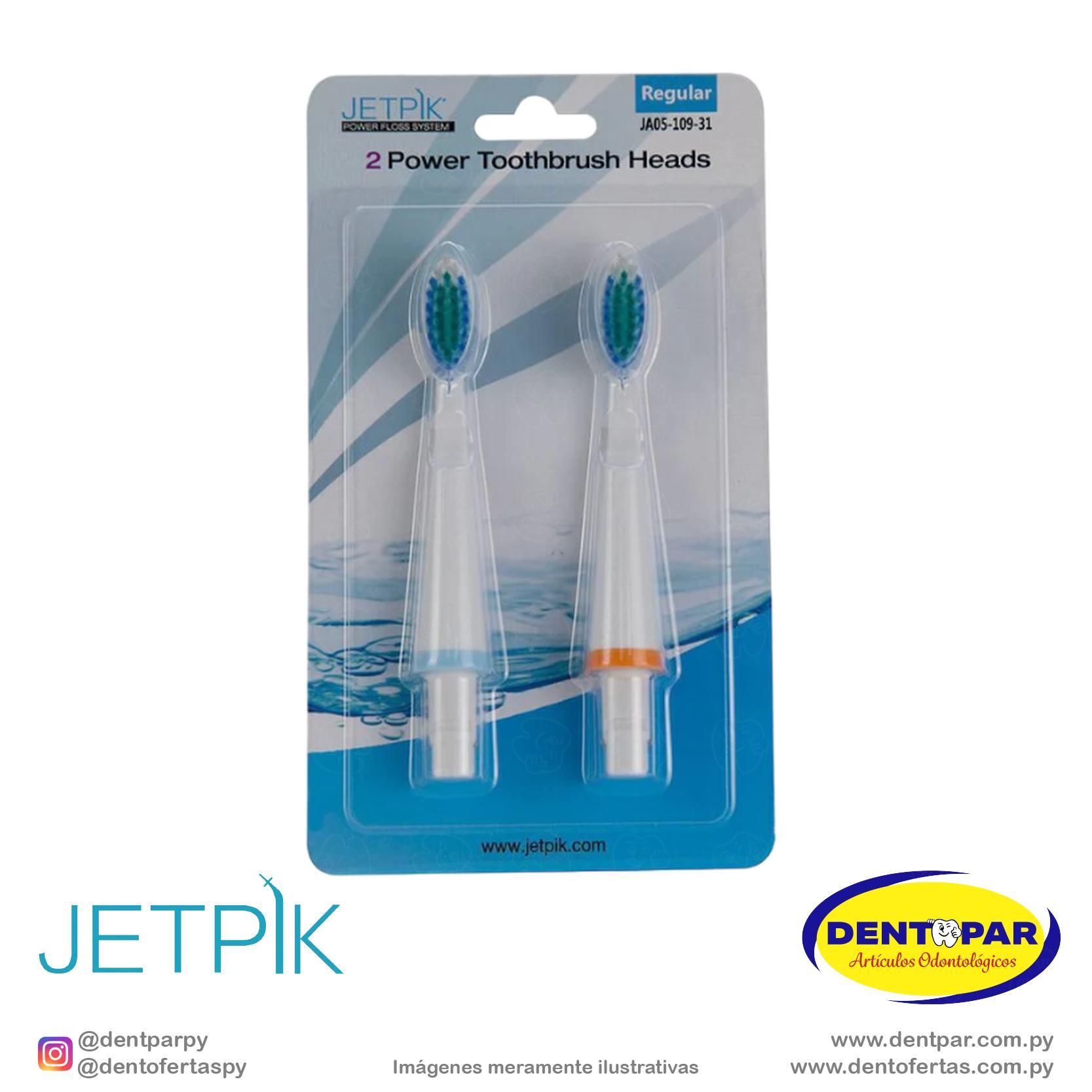 Imagen del producto Cepillo Dental para Jetpik clasico con 2 unidades