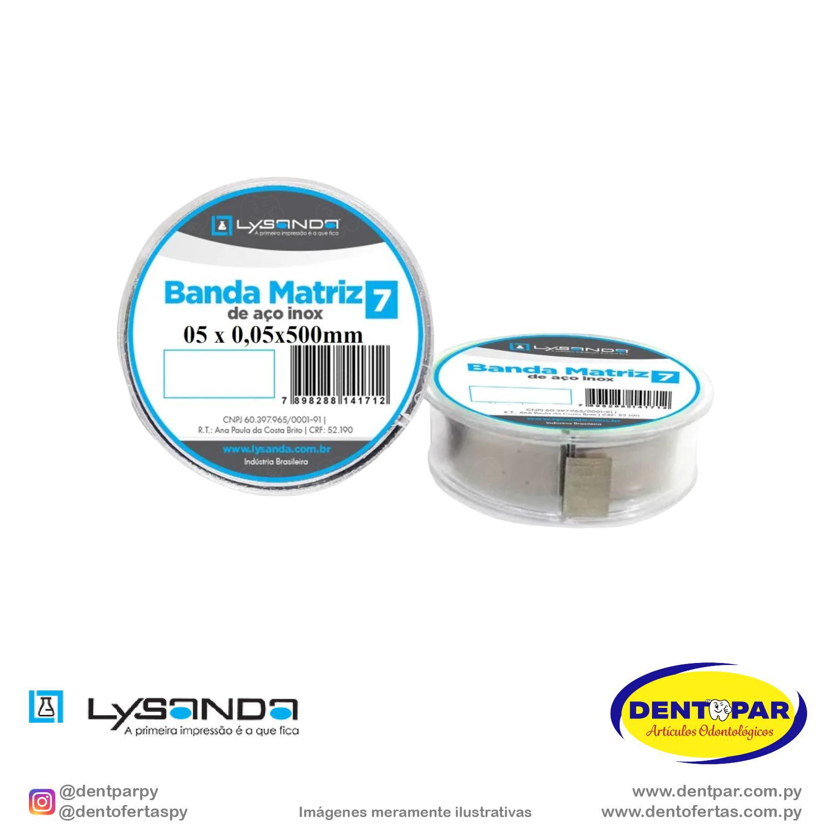Imagen del producto Banda Matriz Acero Inox 0,05x5x500mm