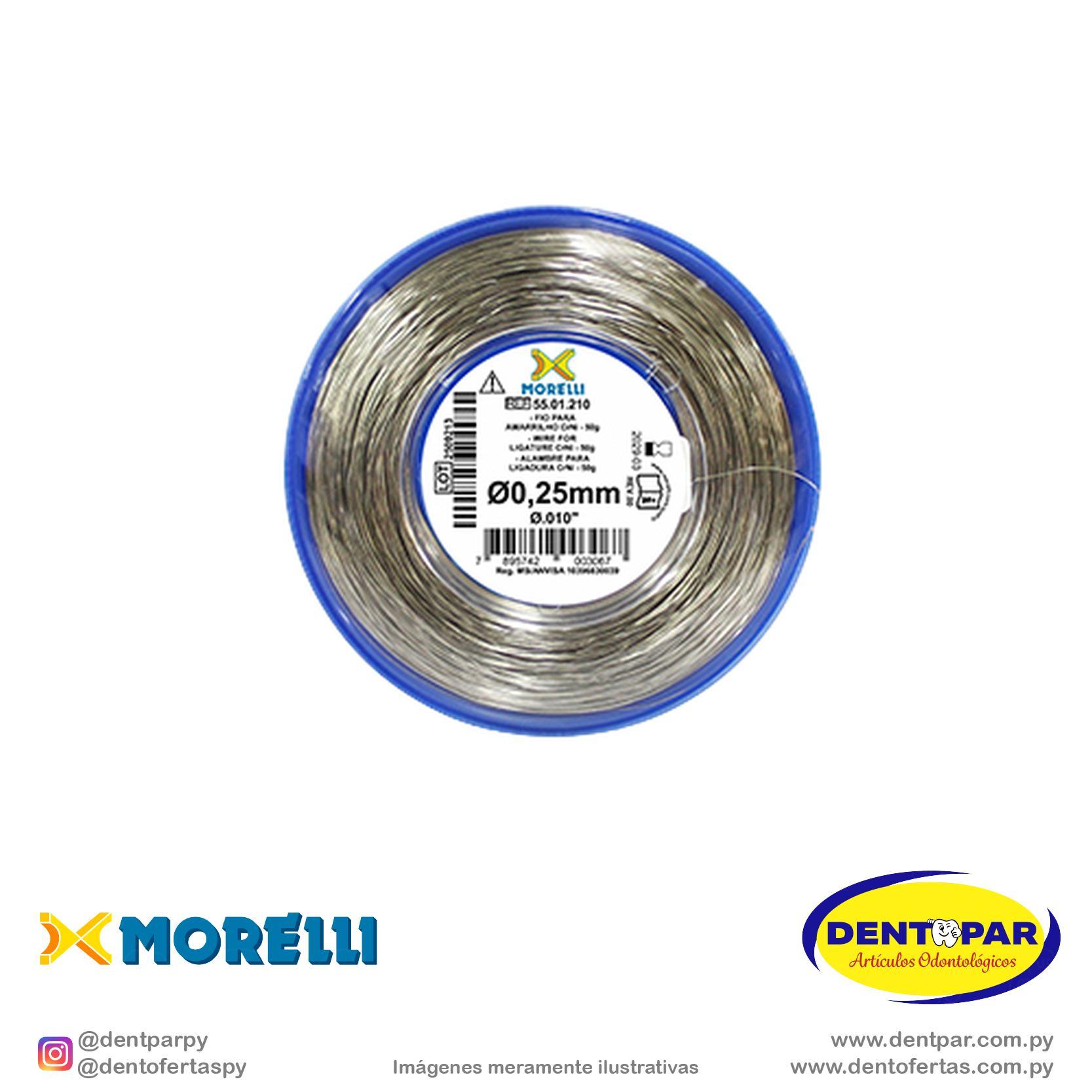 Imagen del producto Alambre P/ Ligadura .25mm (.010") 50g