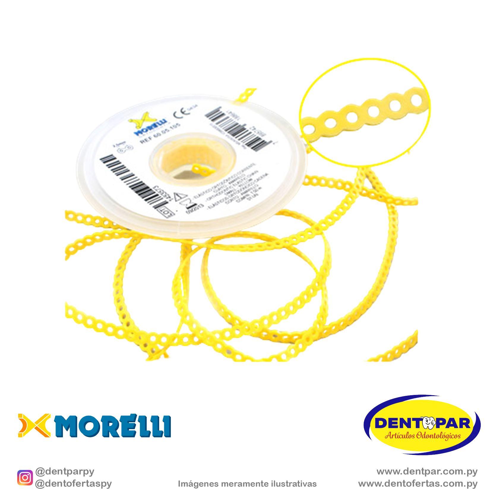 Imagen del producto Elastic cadena corto amarillo 1.5m