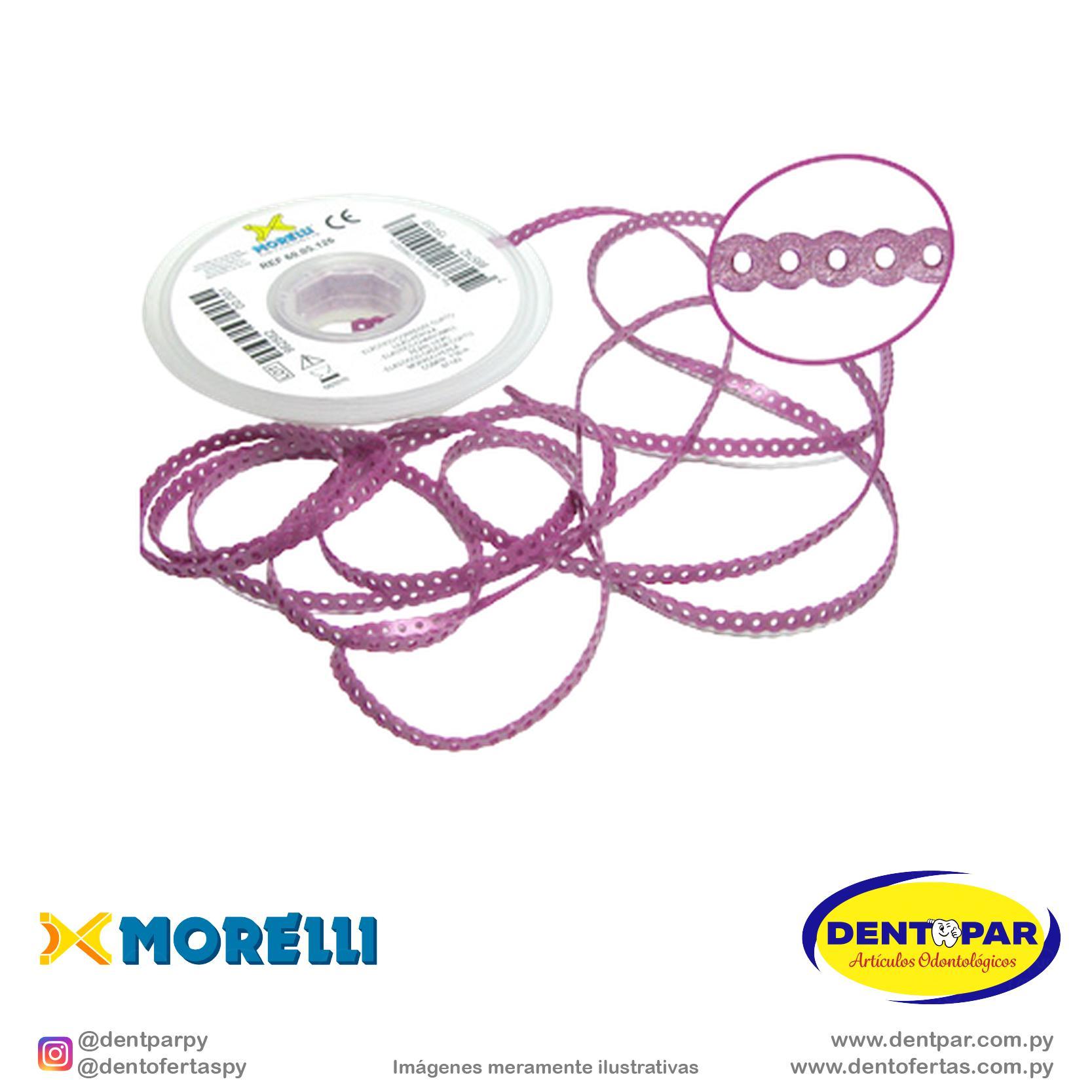Imagen del producto Elastic cadena pequeño rosa perla 1.5m