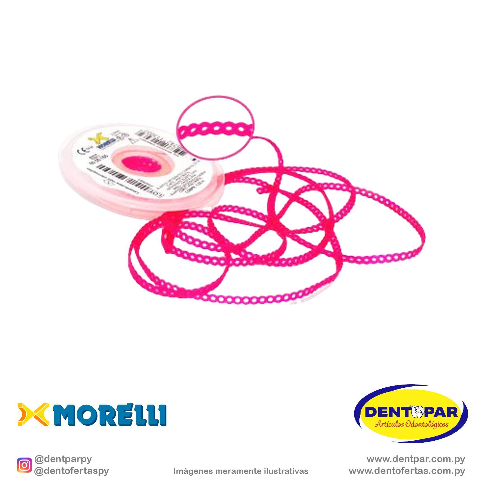 Imagen del producto Elastic cadena corto pink cristal 1.5m