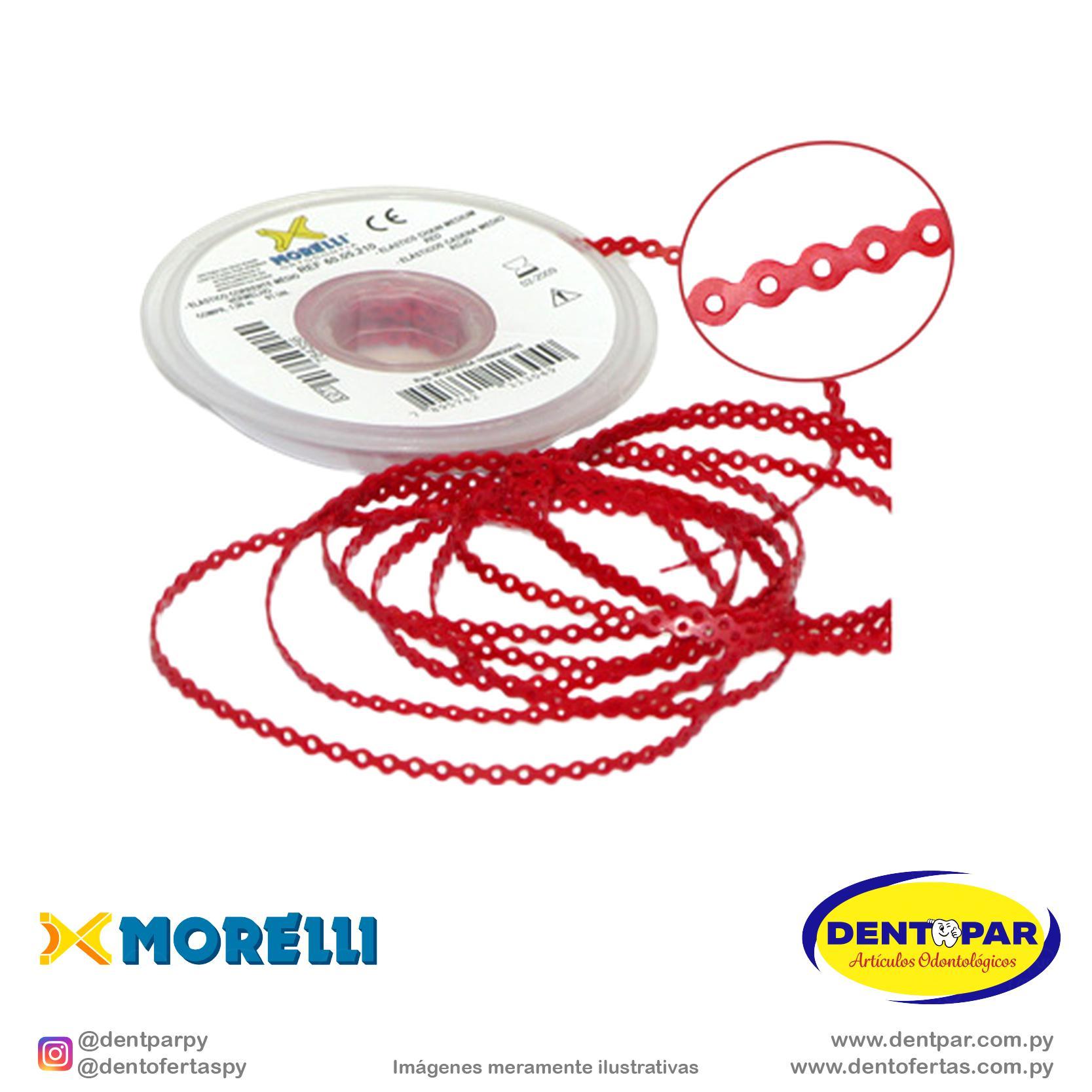Imagen del producto Elastic cadena medio rojo 1.5m