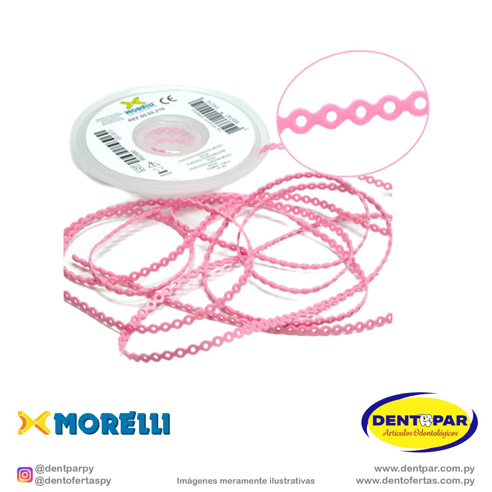 Imagen del producto Elastic cadena medio rosa bebe 1.5mm