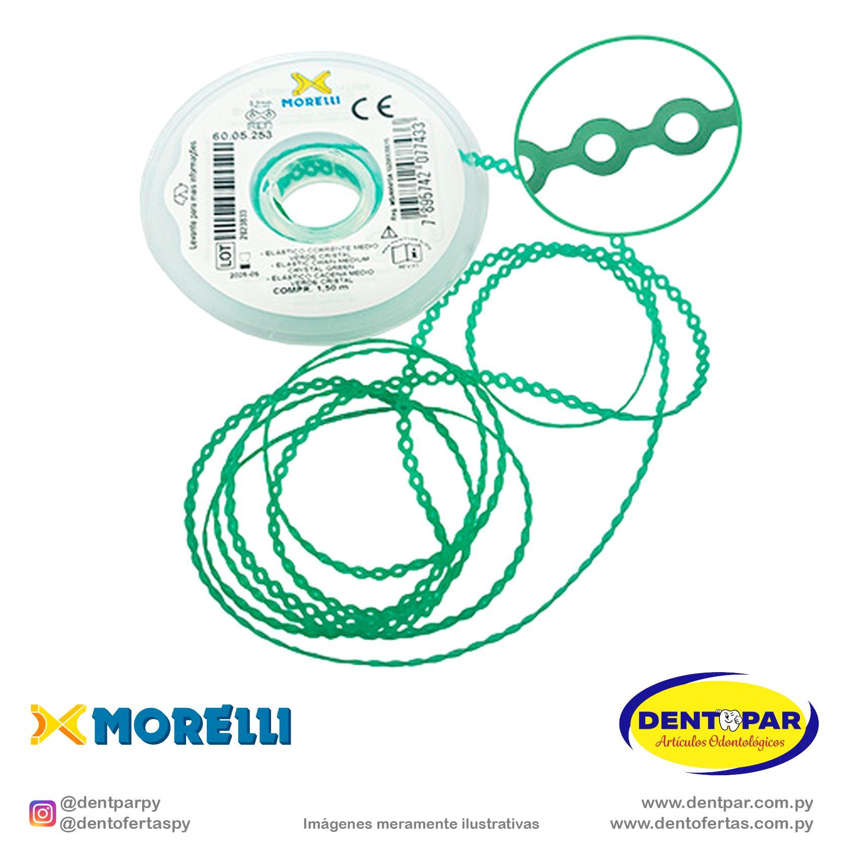 Imagen del producto Elastic cadena medio verde cristal 1.5m