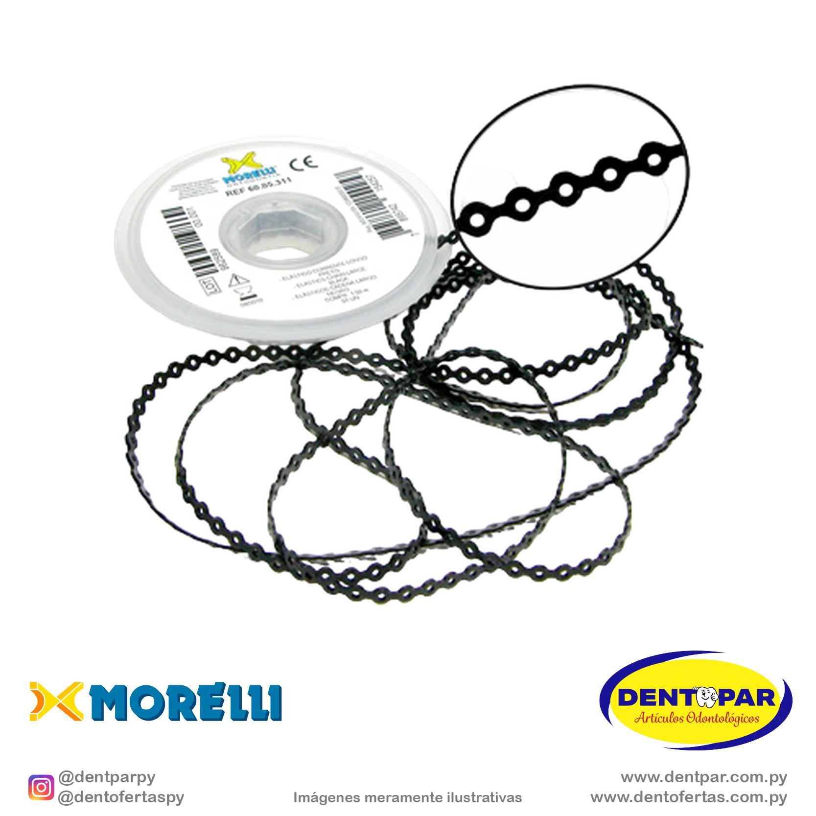Imagen del producto Elastic cadena largo negro 1.5m