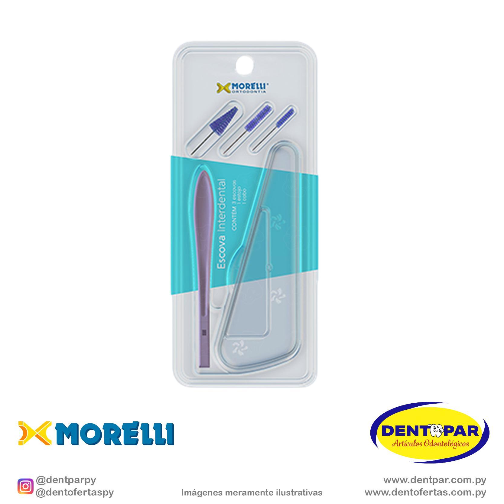 Imagen del producto Cepillo interdental rosa C/3 refill